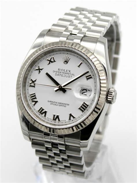 rolex datejust 116234 nero romani|rolex 116234 white dial.